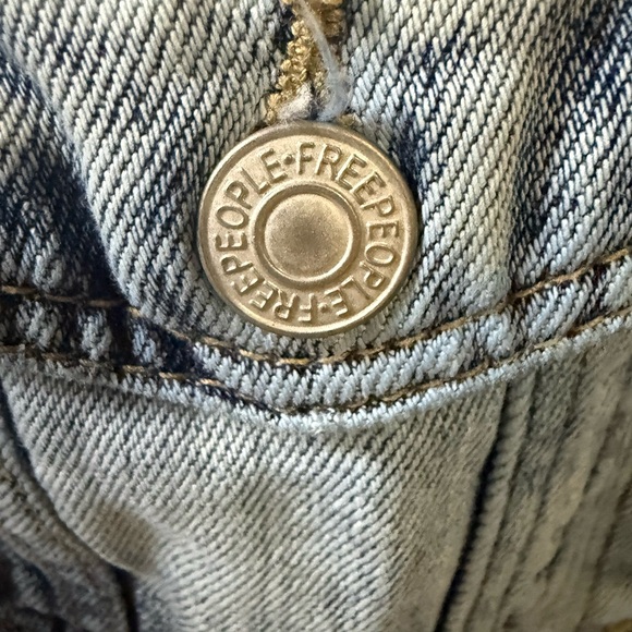 Free People Light Blue Jean Jacket - Picture 2 of 4